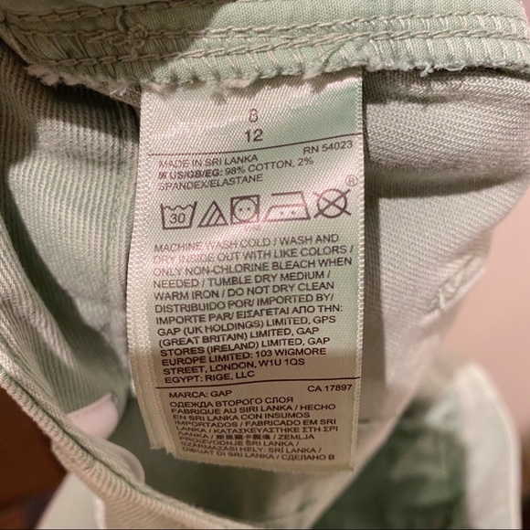 NWT GAP High Rise Wide Leg Button Up Cropped Pant | 8 - Picture 7 of 7